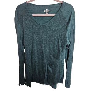 Segments Womens Merino Wool Base Layer Shirt L Gorpcore Outdoor Ski Hike Trail